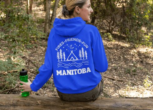 C & Win Sports Manitoba-Fires, Friends, Fun Hoodie (Double Sided) - C & Win Sports
